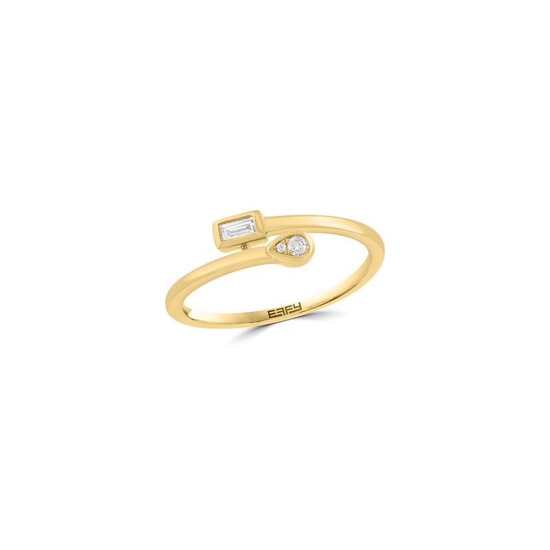 Effy Fine Jewelry Gold Over Silver 0.09 Ct. Tw. Diamond Ring